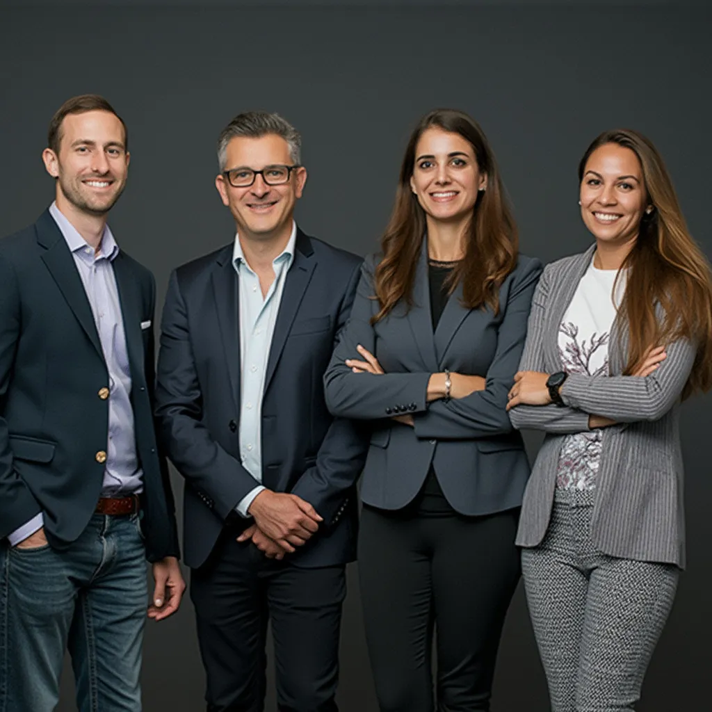 Equipo desarrollando herramienta fintech